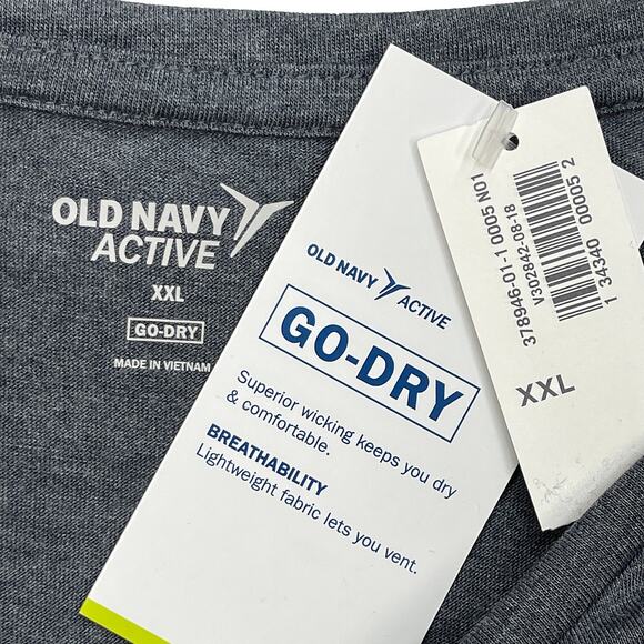 Old Navy Active Get It Girl Graphic Tee Sz XXL New Gray Short Sleeve T-Shirt - Picture 4 of 6